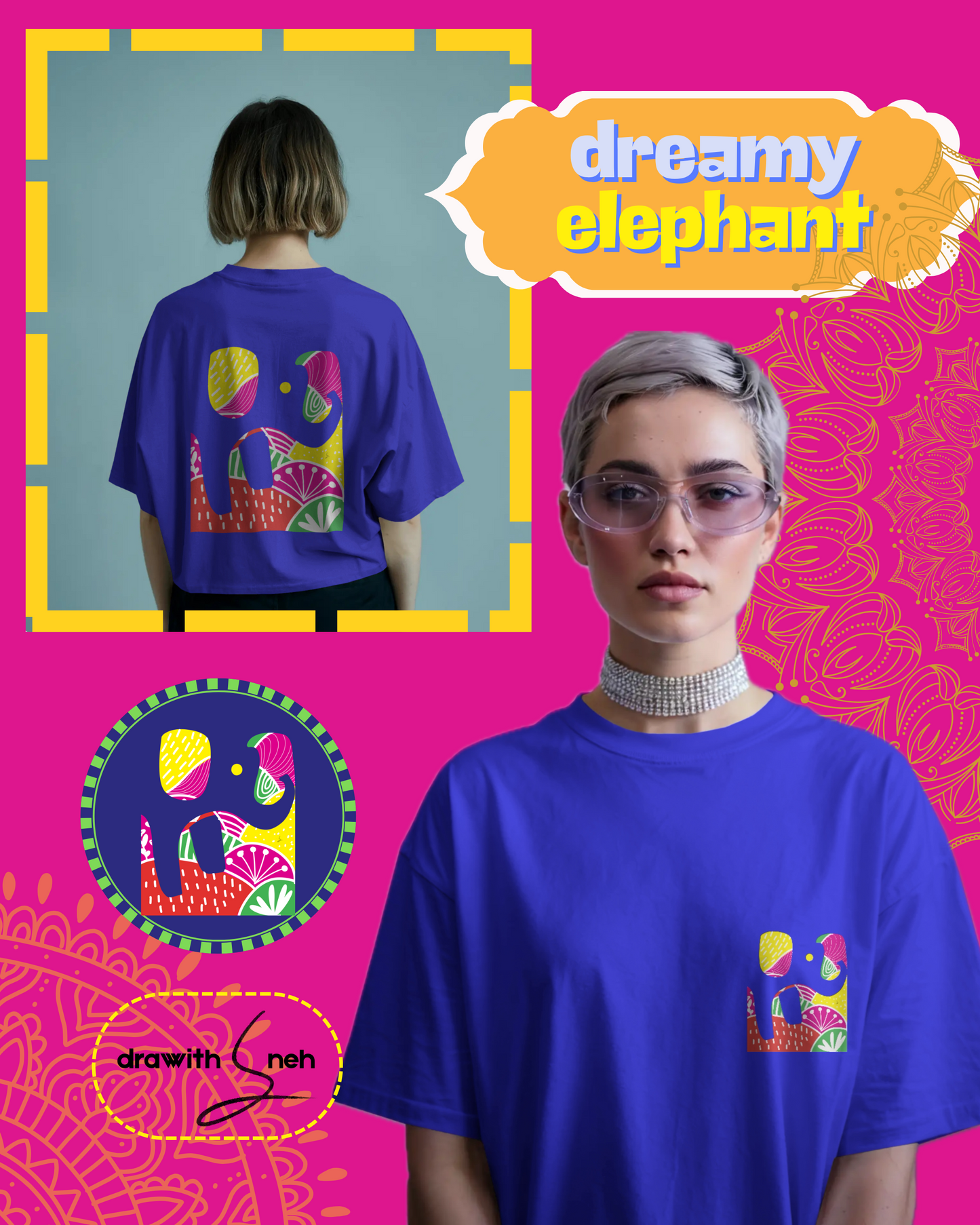 Unisex Dreamy Elephant