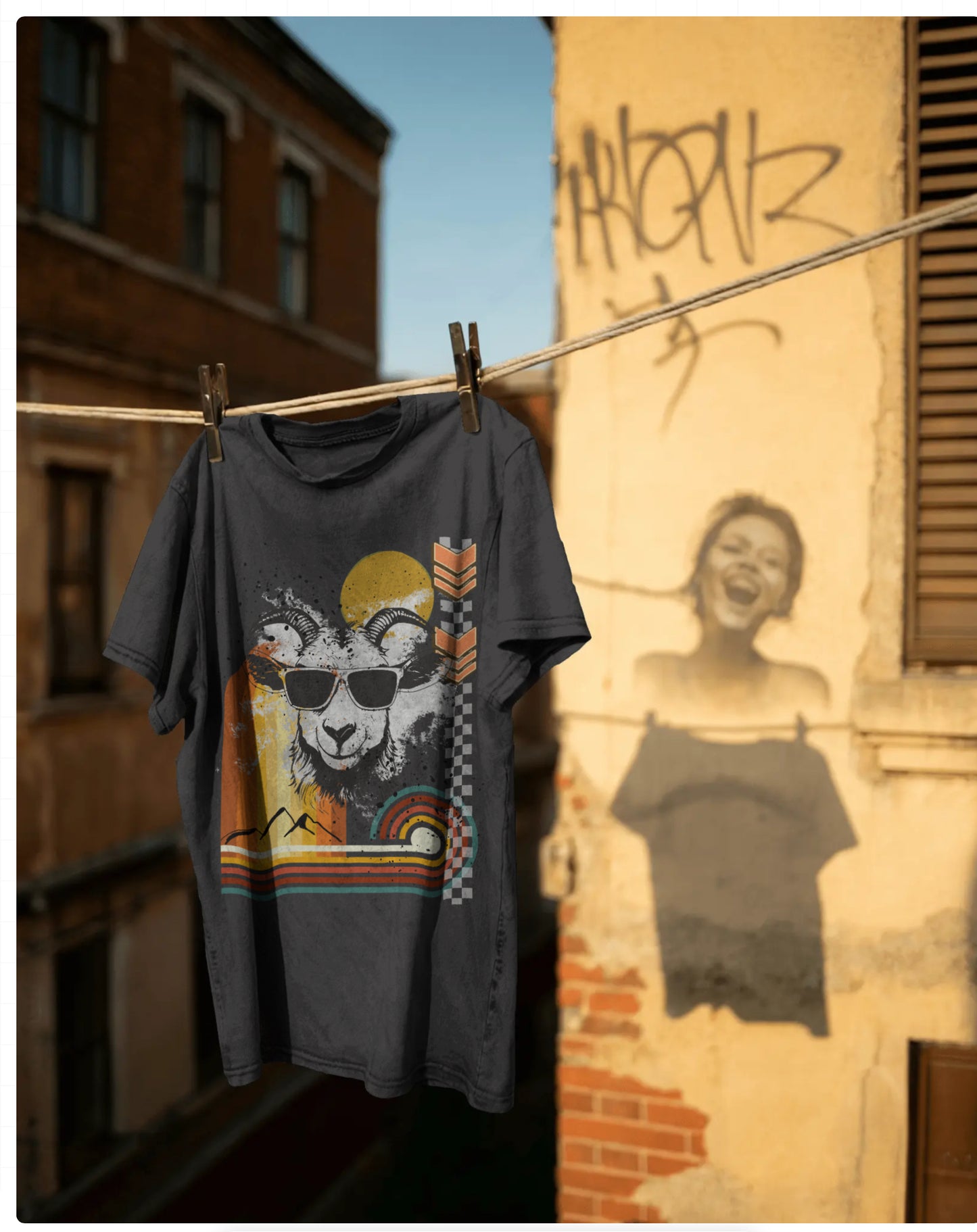 GOATED  - Unisex Acid Washed Oversized Tee